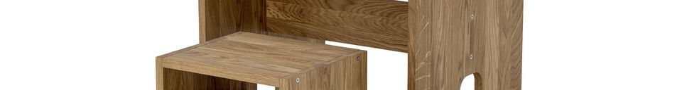 Material Details Brown children's oak table Bas