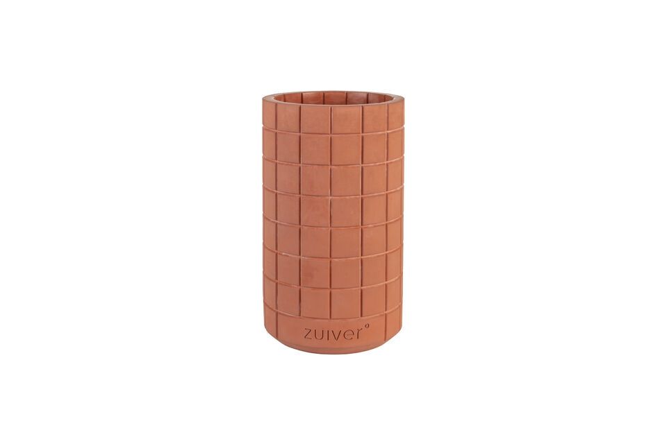 Brown concrete vase 26 cm Fajen Zuiver