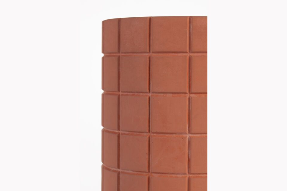 Brown concrete vase 26 cm Fajen - 3