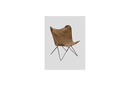 Brown cotton chair Clipped