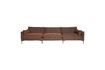 Miniature Brown fabric 5-seater sofa Summer 1