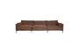 Miniature Brown fabric 5-seater sofa Summer Clipped