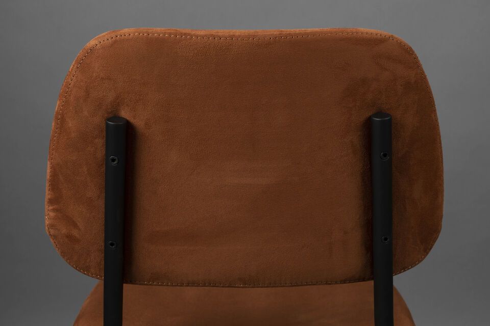 Brown fabric chair Darby - 8