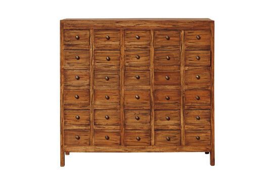 Brown mahogany chest of drawers Mercerie Clipped