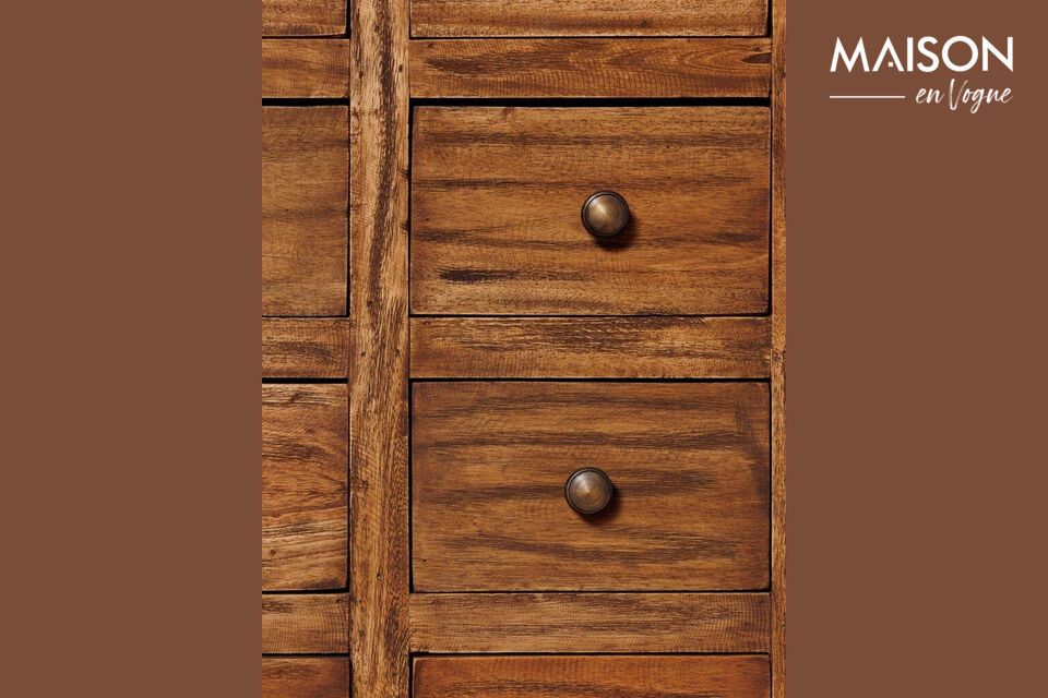 Discover timeless elegance with our brown mahogany chest of drawers