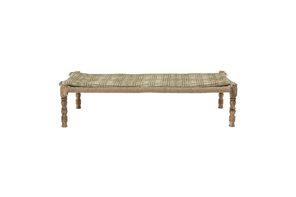 Brown mango wood chaise longue Paloma Bloomingville