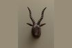 Miniature Brown metal antelope figurine Black 2