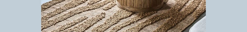 Material Details Brown natural fiber rug 200x140 cm Get