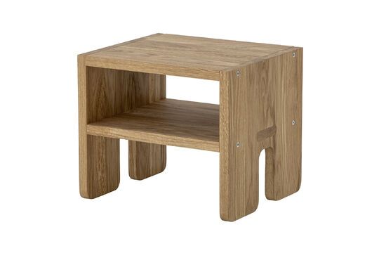 Brown oak stool Bas Clipped