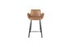 Miniature Brown PU leather counter chair Brit Ll 4