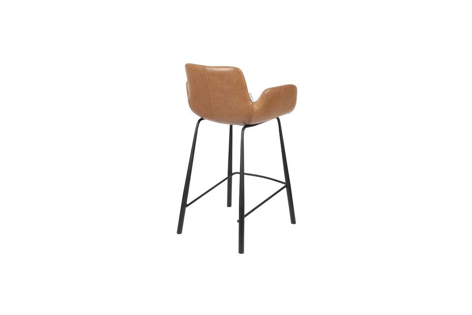 Brown PU leather counter chair Brit Ll - 4