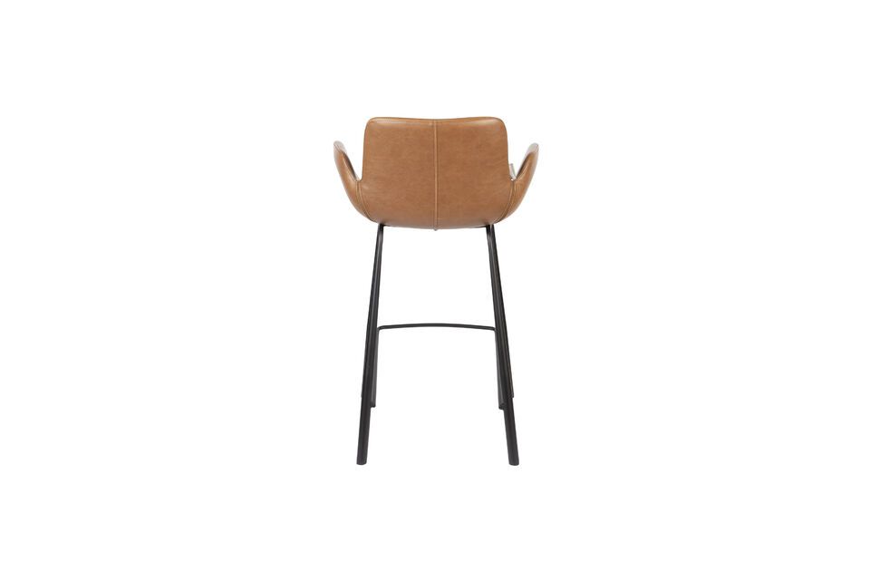 Brown PU leather counter chair Brit Ll - 5