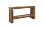 Miniature Brown reclaimed wood console table Corsica Clipped