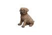 Miniature Brown resin dog figurine Pug 5