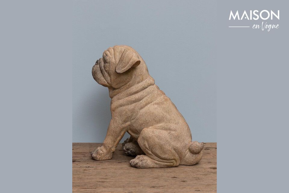 Discover the elegance and unique personality that our Resin Dog Figure can bring to your space