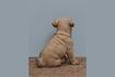 Miniature Brown resin dog figurine Pug 4