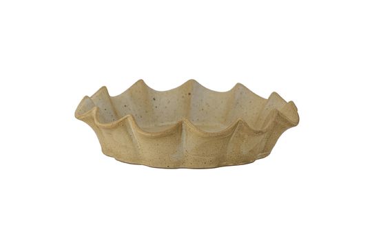 Brown stoneware pie dish Solange