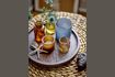 Miniature Brown tray with Sanga glass candleholders 3