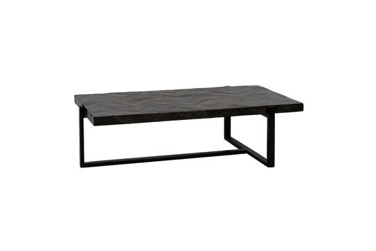 Brown wood and metal coffee table Loxton Clipped