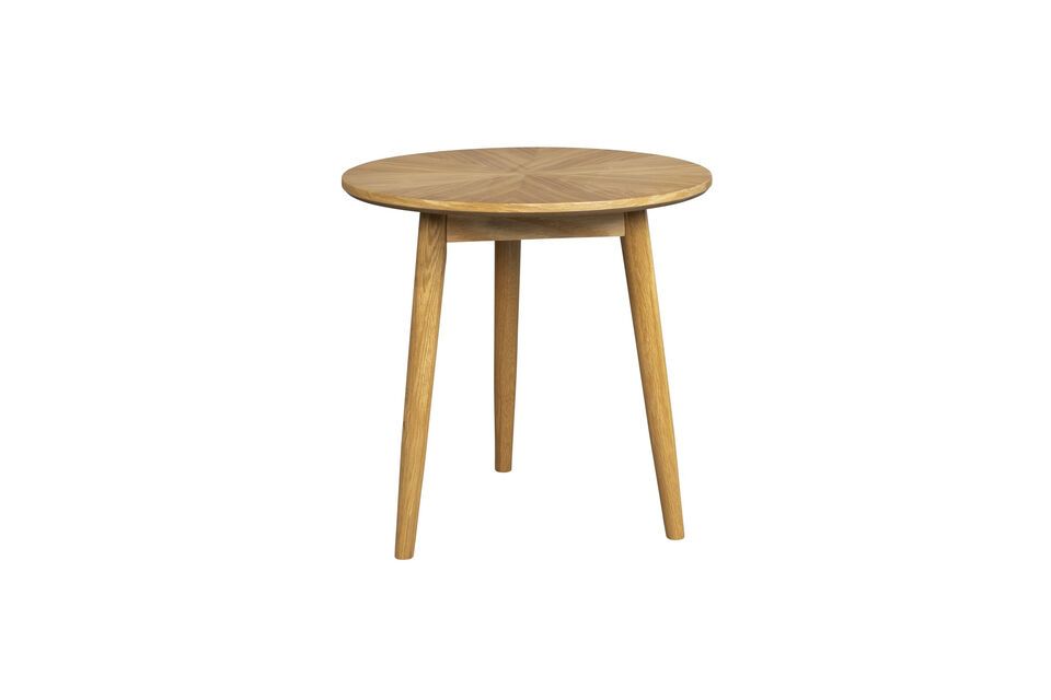 Brown wood side table Fabio White Label