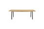 Miniature Brown wooden dining table 180cm Harvest Clipped