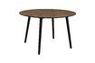 Miniature Brown wooden round dining table Clover 1