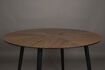 Miniature Brown wooden round dining table Clover 2