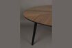 Miniature Brown wooden round dining table Clover 3