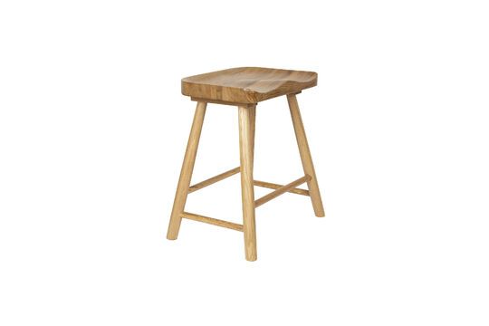 Brown Wooden Stool Vander Clipped