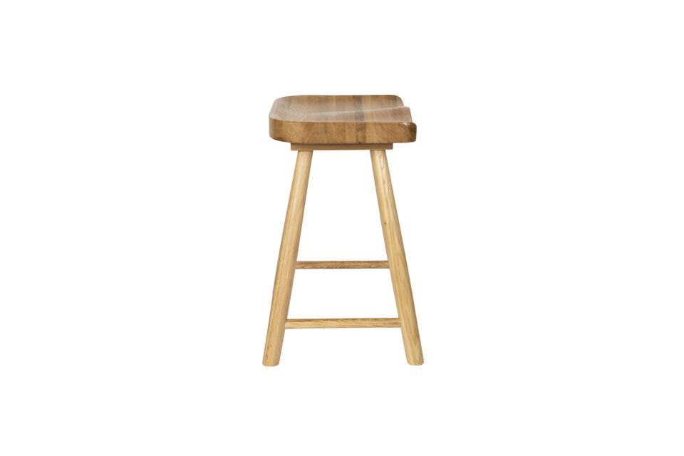 Brown Wooden Stool Vander - 2