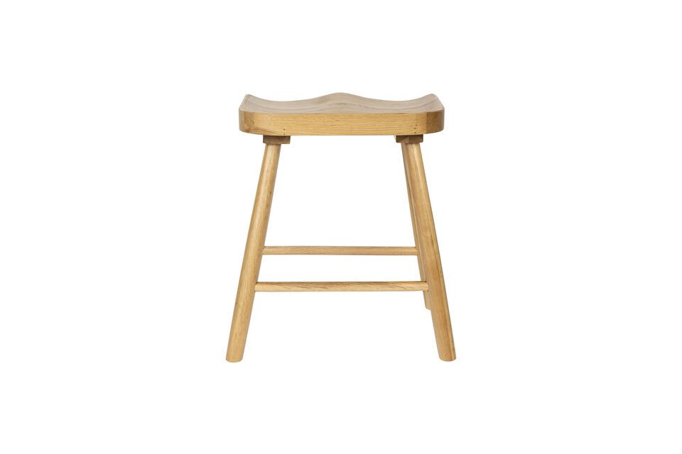 Brown Wooden Stool Vander - 4