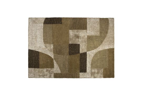 Brown wool rug 200x300 cm Silvan Clipped