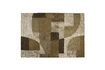 Miniature Brown wool rug 200x300 cm Silvan 1