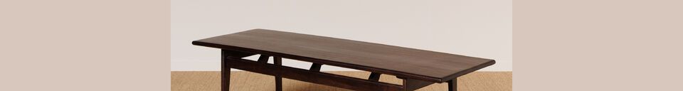 Material Details Bruges dark wood coffee table