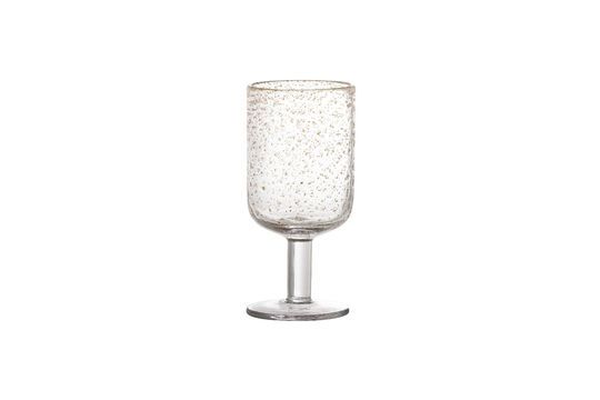 Bubbles clear glass wine glass Clipped