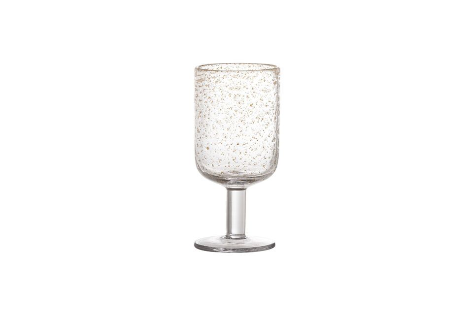 Bubbles clear glass wine glass Bloomingville