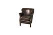 Miniature Camdenturner brown leather armchair 2