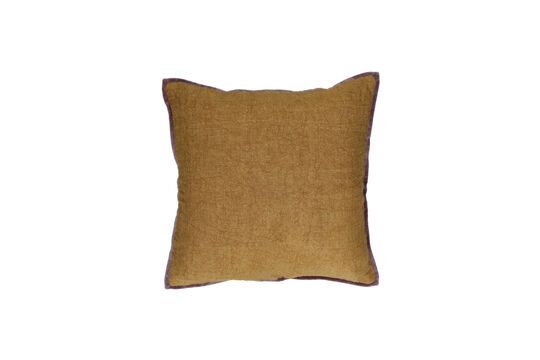 Camel cotton cushion Opposites Clipped