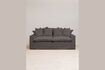 Miniature Candela 3-seater sofa in grey cotton 1