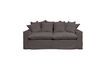 Miniature Candela 3-seater sofa in grey cotton 3