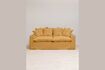 Miniature Candela 3-seater sofa in orange cotton 1