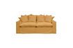 Miniature Candela 3-seater sofa in orange cotton 3