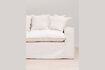 Miniature Candela 3-seater white cotton sofa 2