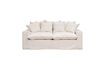 Miniature Candela 3-seater white cotton sofa 8