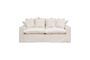 Miniature Candela 3-seater white cotton sofa Clipped