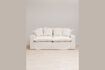 Miniature Candela 3-seater white cotton sofa 6