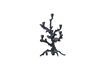 Miniature Candleholder in dark grey recycled aluminum Apple tree 5