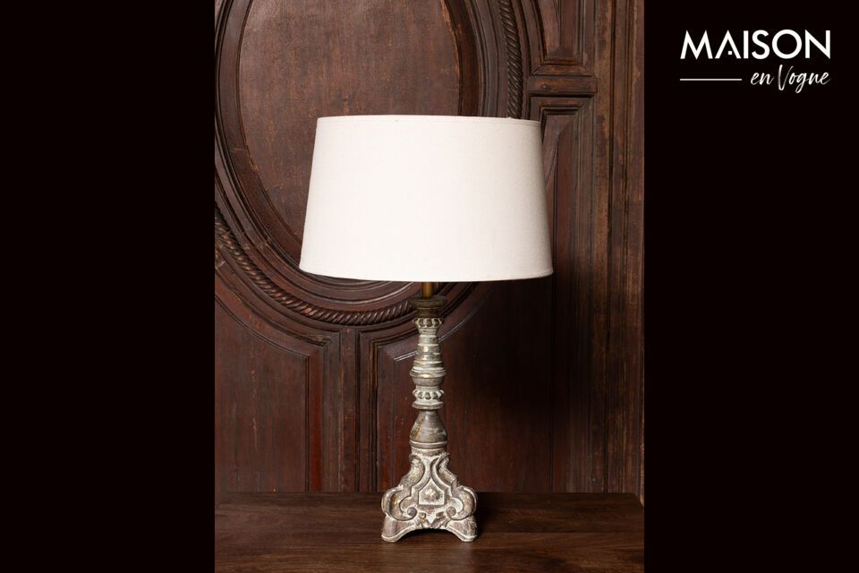 Carlotta table lamp in light wood Chehoma