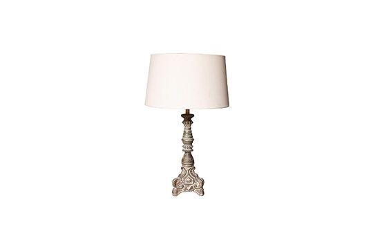 Carlotta table lamp in light wood Clipped