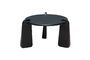 Miniature Carnac black aluminum coffee table Clipped